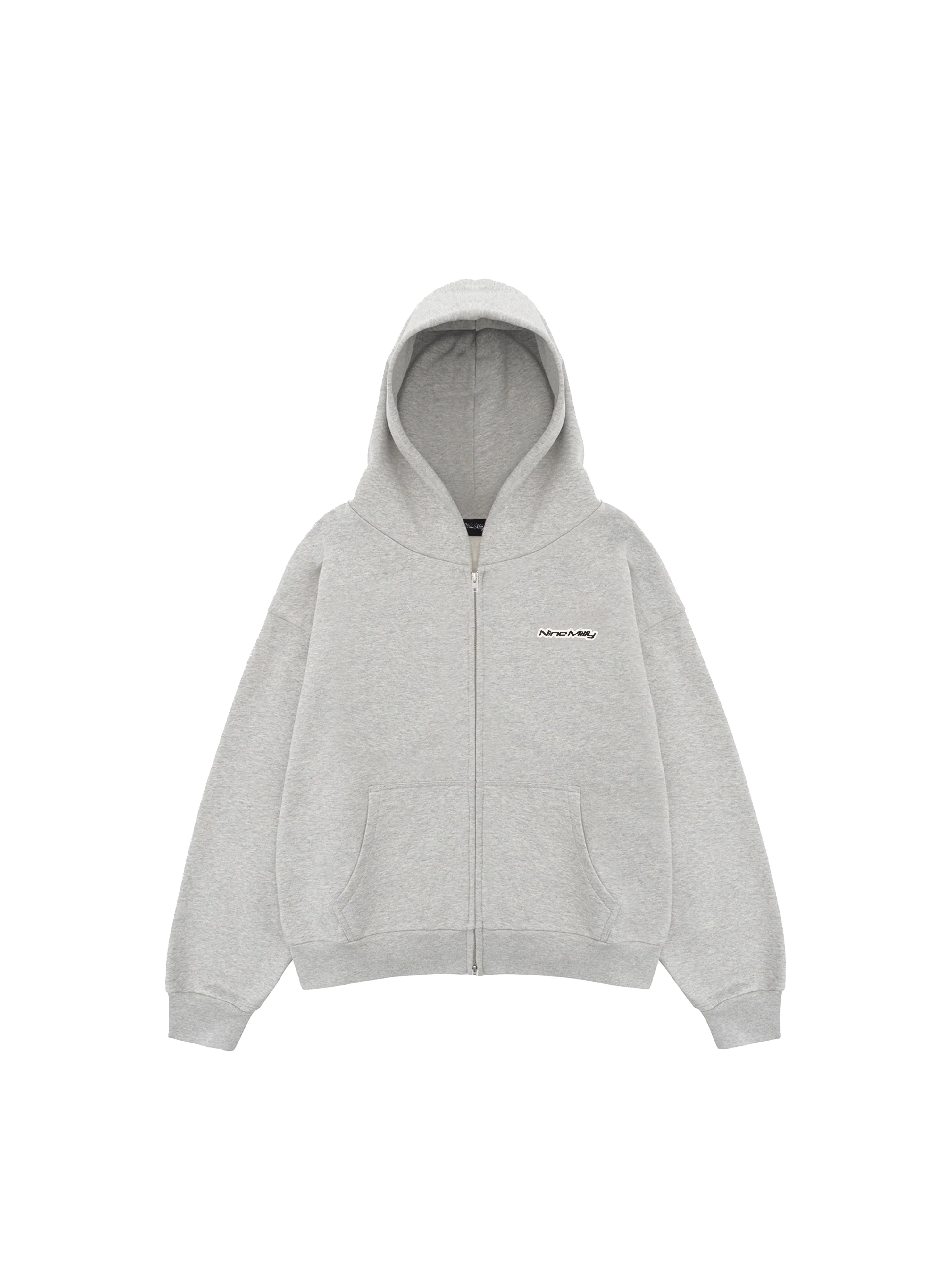 SZARA BLUZA ZIP BASIC