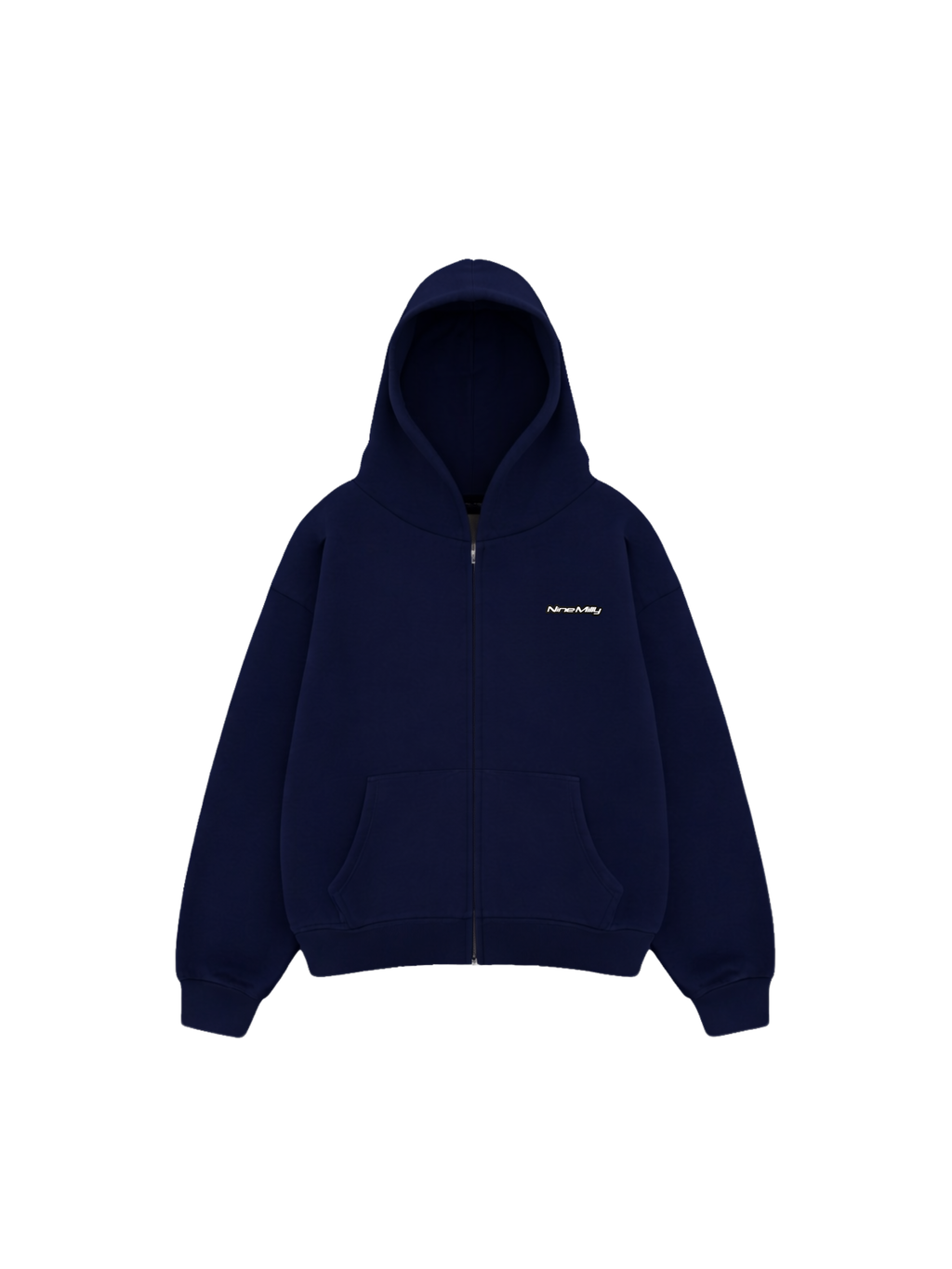 GRANATOWA BLUZA ZIP BASIC
